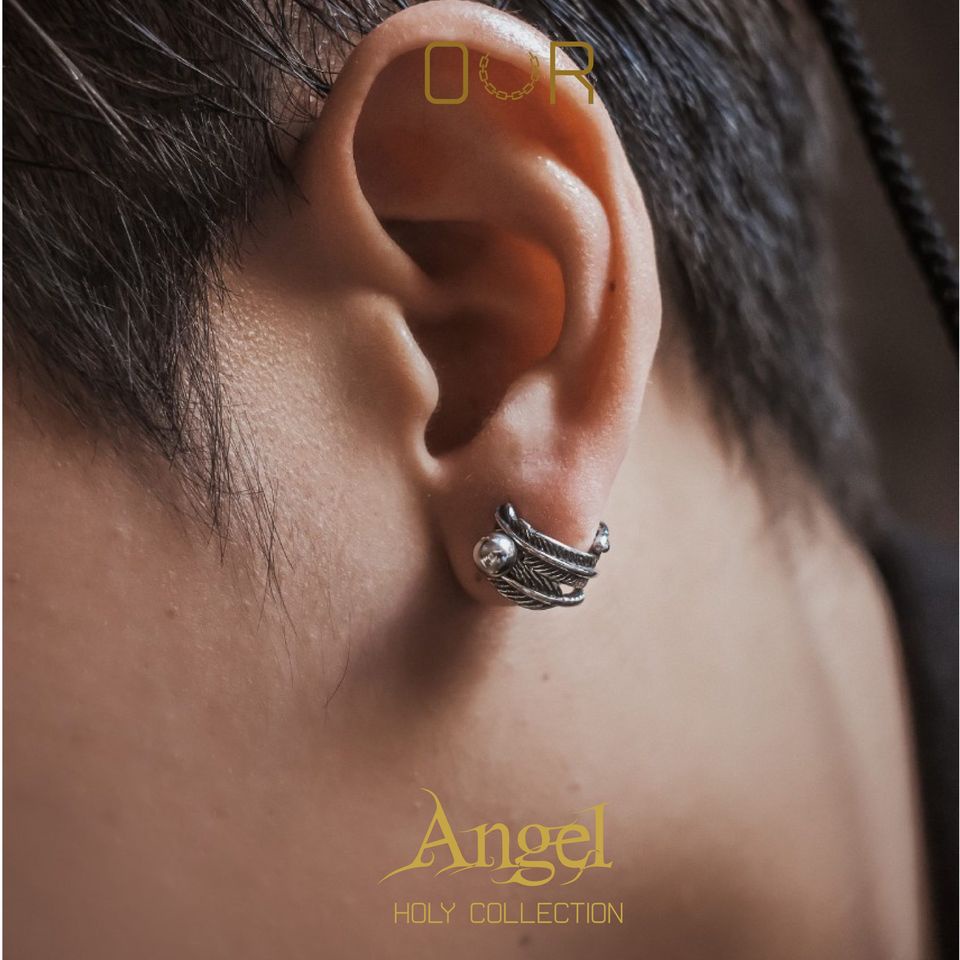 Our XX Angel Fall ต่างหูเจาะ วัสดุไทเทเนียมเกรดเครื่องมือแพทย์ (P155)