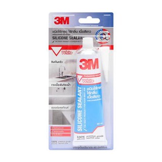 ซิลิโคนชนิดไร้กรดป้องกันกันเชื้อรา 3M 60 มล. สีขาว