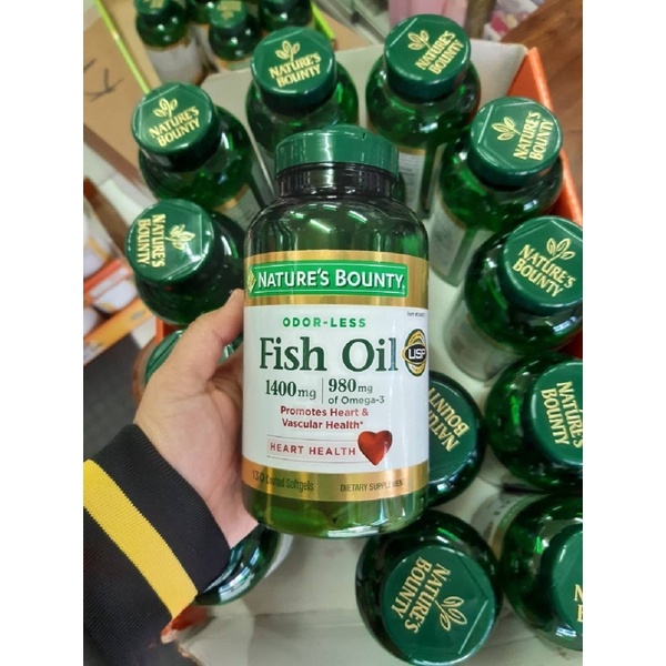 Nature's Bounty Fish Oil 1400 mg 130 เม็ด