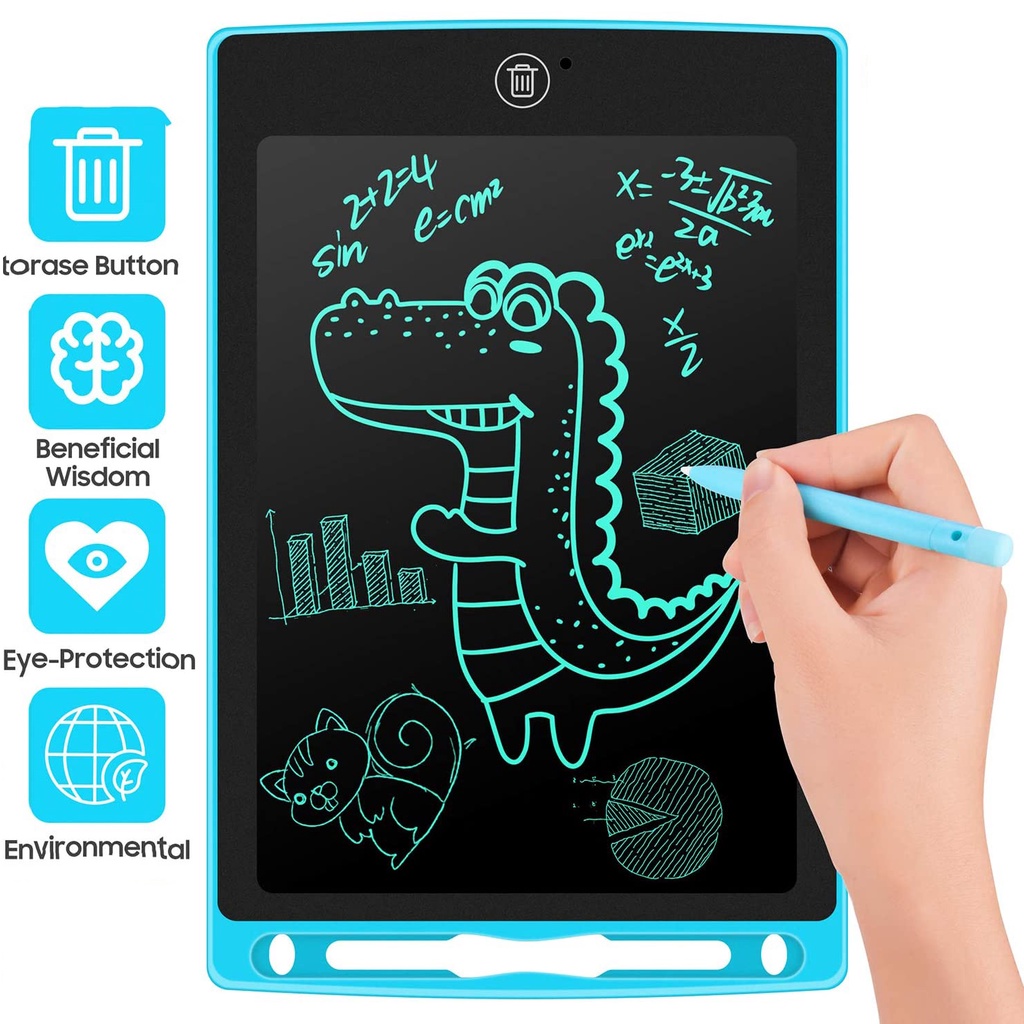 10 Inch LCD Writing Tablet Notepad Drawing  Message Plate Handwriting Portable Pad with Pen Built in Screen Lock &amp; E