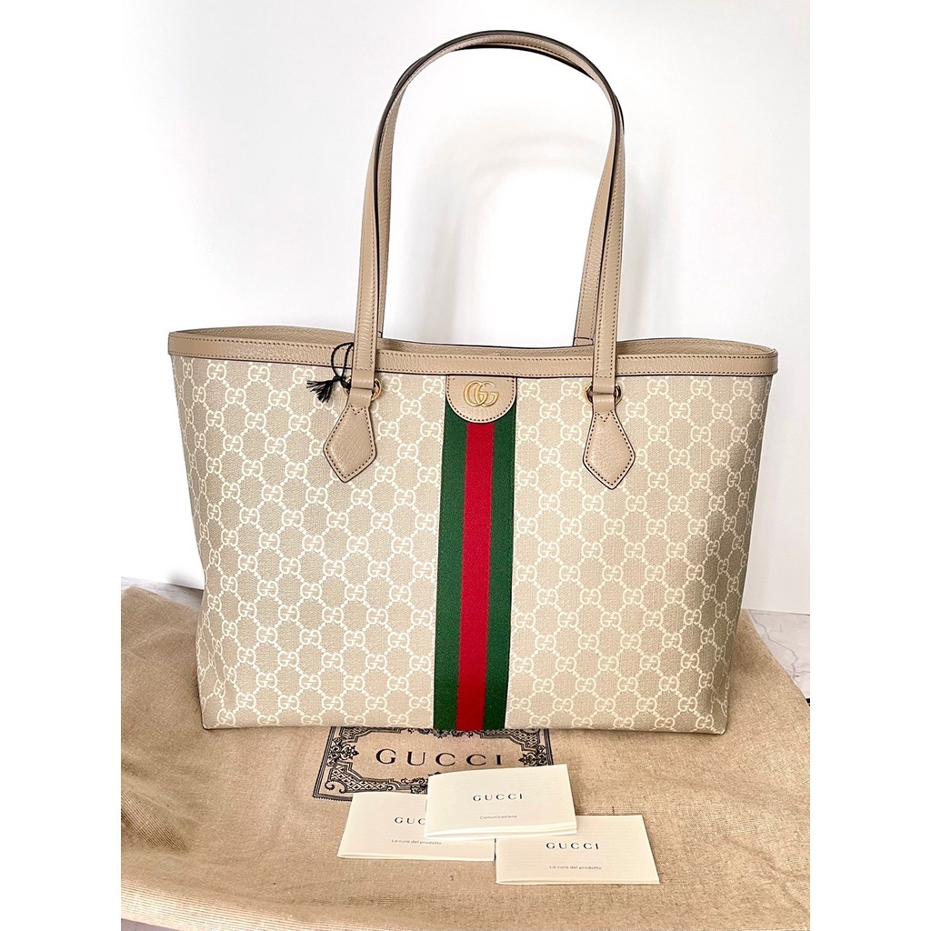 Gucci Ophidia Tote Bag สีใหม่ Beige