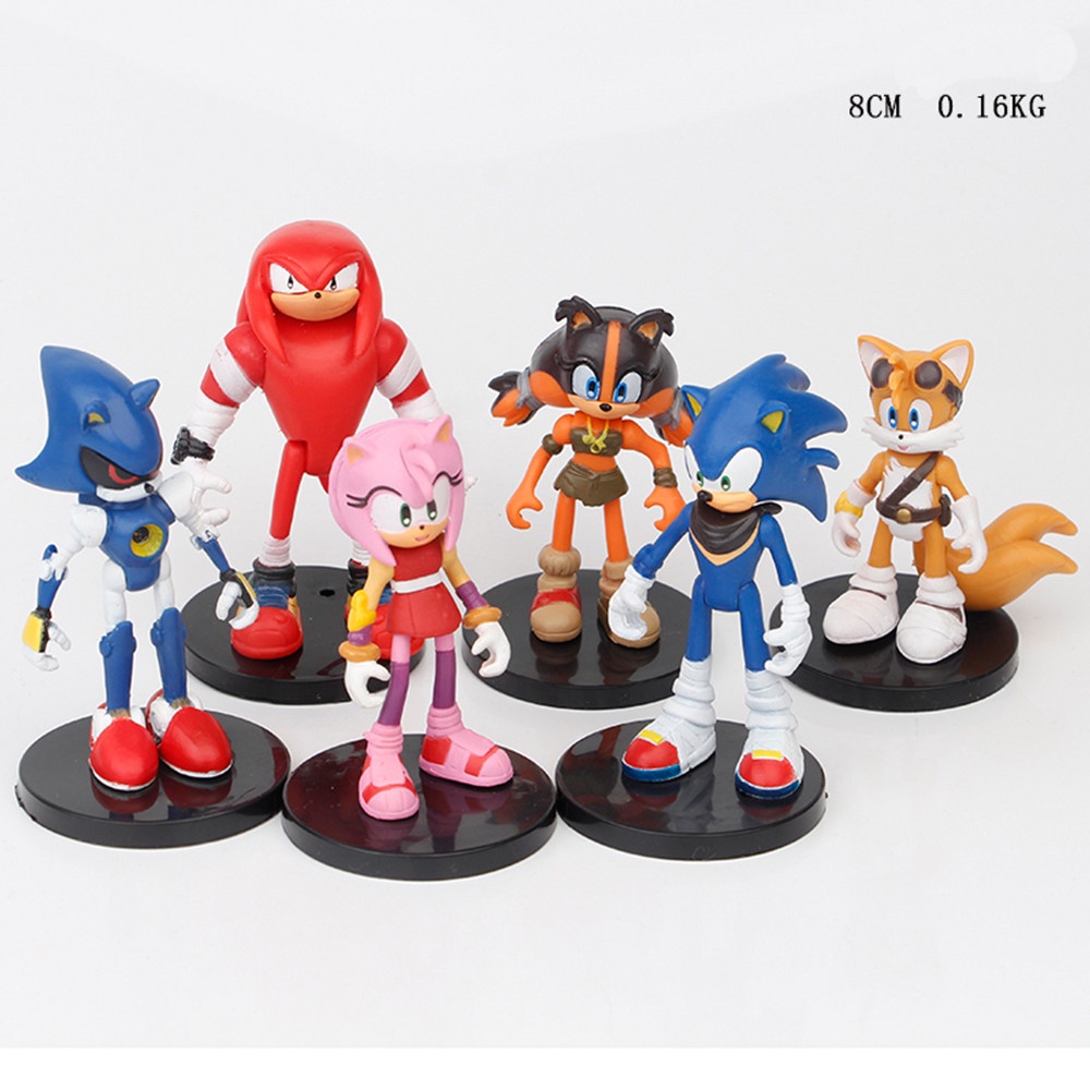 Sonic The Hedgehog Knuckles Tails Game Character Kids Toy Action ...