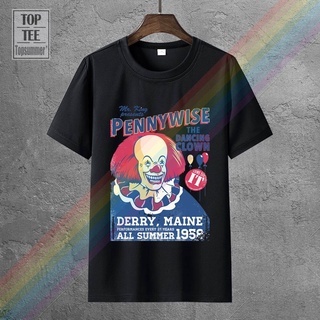 เสื้อยืดวินเทจเสื้อยืด พิมพ์ลายโปสเตอร์ Stephen KingS It Pennywise Circus สไตล์คลาสสิก เรโทร สําหรับผู้ชาย 988238S-5XL