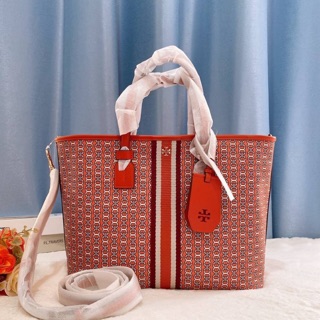 GEMINI LINK CANVAS SMALL TOP-ZIP TOTE Height: 9.8" (24.5 cm); length: 12" (30 cm); depth: 4.2" (10.5 cm)