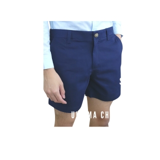 กางเกงขาสั้น 14 นิ้ว รุ่น MEN ULTRA LIGHT COTTON CHINO 14 EASY SHORTS กางเกง ชิโน่ ผู้ชาย ขาสั้น สีขาว