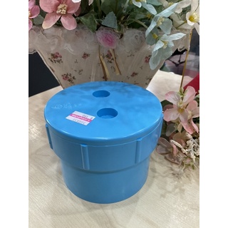 ท่อสั้นฝาบิดเกลียว PVC สีฟ้าตราช้าง 4” รหัส 500830