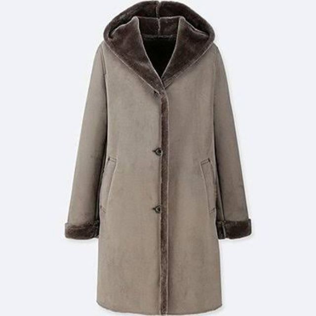 Coat uniqlo เสื้อโค้ท เสื้อกันหนาว มีฮู้ด ใช้ครั้งเดียว ส่งต่อ