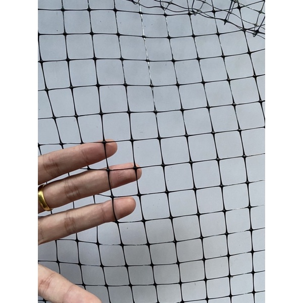 ตาข่ายกันนก pp+uv สีดำ หน้ากว้าง 4x4เมตร bird netting