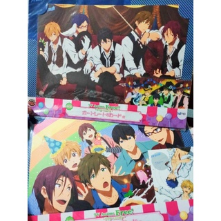 JaAPAN FREE ANIME TAITO Plastic Poster โปสเตอร์ A3 อนิเมะ ฟรี การ์ตูน ญี่ปุ่น หนุ่มนักว่ายน้ำ