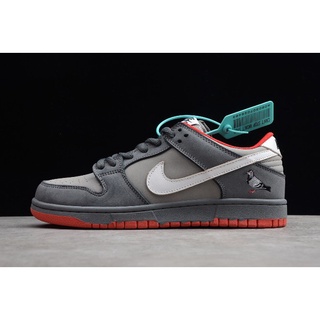 ☋Jeff Staple x Nike Dunk SB Low Staple NYC Pigeon สีเทากลาง/ขาว-เทาเข้ม 304292-011