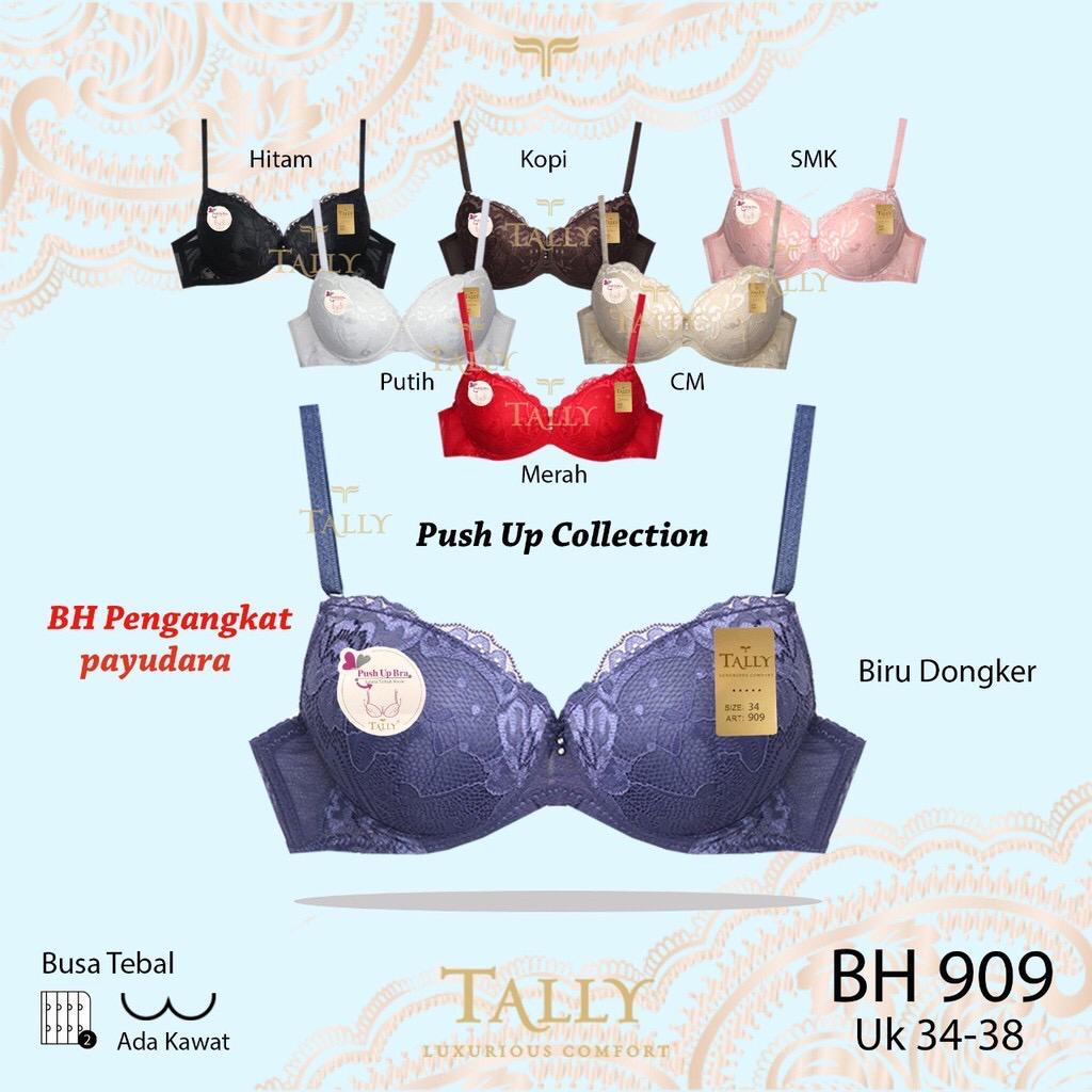 BH TALLY 909 ORIGINAL THICK FOAM WIRE PUSH UP BRUKAT | TALLY 909 BRUKAT PUSH UP BRA - ALLY BRA BH 90