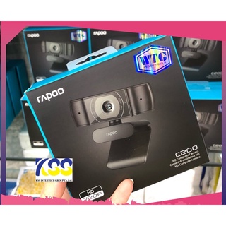 💕🎉WEBCAM RAPOO C200 กล้องเว็บแคม ประกันศูนย์ไทย 2 ปีเต็ม ออกใบกำกับภาษีเต็มรูปแบบได้💕🎉