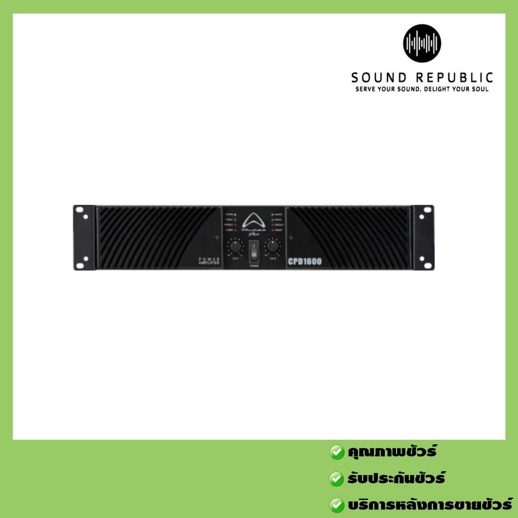 Wharfedale Pro CPD-1600 เพาเวอร์แอมป์ 2 ช่องสัญญาณ 620 วัตต์ สีดำ