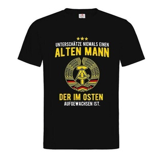 เสื้อยืดผ้าฝ้ายพิมพ์ลายขายดี เสื้อยืด ลาย Novelty Underimate Never An Old Man In East Germany Gdr ส่งไว สําหรับผู้ชาย