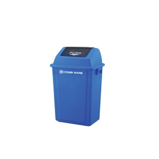 ถังขยะพลาสติกทรงเหลี่ยม 20L สีน้ำเงิน ใบ COMBI WARE RX-20X-BLU COMBI WARE RX-20X-BLU ถังขยะ Square plastic trash can 20L