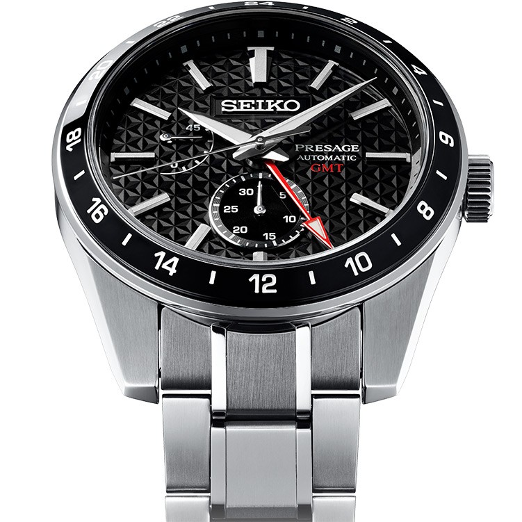 นาฬิกา SEIKO Automatic Presage Sharp Edged GMT รุ่น SPB221J1 SPB221J SPB221