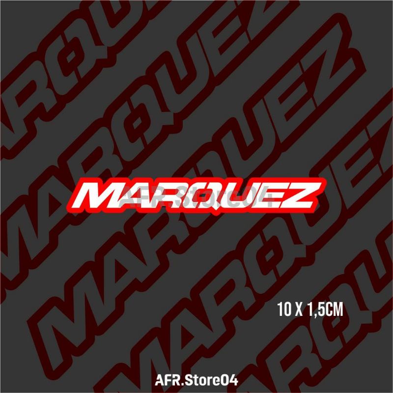 Merah PUTIH Marc Marquez สติ๊กเกอร์สีขาวและแดง