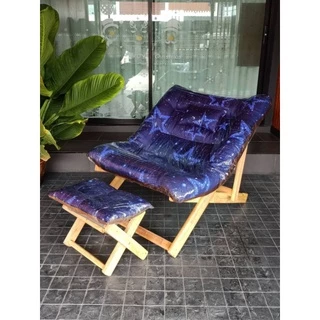 เก้าอี้พักผ่อน มีให้เลือก 2 รุ่นไซส์ใหญ่ สุ่มสี ไซส์ใหญ่ 95 * 135 cm