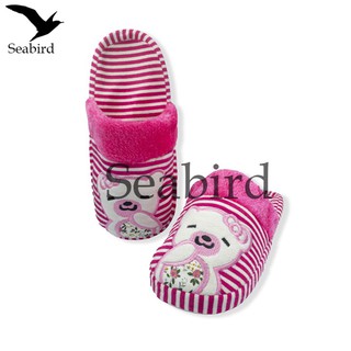 Seabirdรองเท้า รองเท้าเดินในบ้าน รองเท้าใส่ในบ้าน  รองเท้าเดินในบ้านลายหมี รองเท้าสีชมพู Slipper(ลดราคาสินค้าตำหนิ)