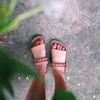 Leather Sandals ใส่ได้ทั้งแบบรัดส้นและรองเท้าแตะ