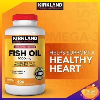 Kirkland Signature Fish Oil 1000mg. (400 Softgels)