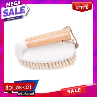 แปรงทำความสะอาดทรงเตารีด ACCO MOKU สีขาว แปรงทำความสะอาด CLEANING BRUSH IRON-SHAPED ACCO MOKU WHITE อุปกรณ์ทำความสะอาด