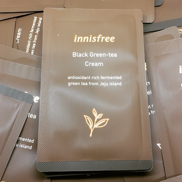 (ขั้นต่ำ10ซองคละได้ มีเก็บเงินปลายทาง) innisfree black green tea cream