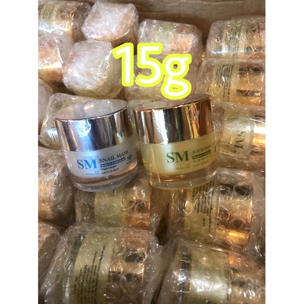 ครีมรกพืชsm ของแท้บริษัท100%[ขายแยก-ยกชุด]10g-15g smskincare