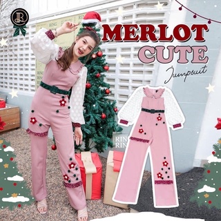 มือสอง Merlot Cute Jumpsuit : BLT จั๊มสูทขายาวงานตามหา คริสมาสต์นี้ต้องมีน้า สวยน่ารักมาก