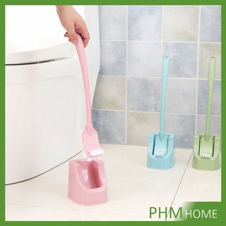 แปรงขัดห้องน้ำ ขัดทำความสะอาดห้องน้ำ หัวแปรง2ด้าน พร้อมที่วาง Toilet Brush