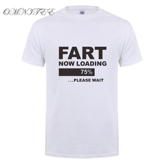 [S-5XL]Omnitee เสื้อยืดแขนสั้น ผ้าฝ้าย พิมพ์ลาย Fart Now Loading แฟชั่นฤดูร้อน สําหรับผู้ชาย