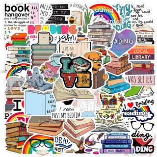 ❉ I Love Reading Series 03 - Reading Good Books สติ๊กเกอร์ ❉ 50Pcs/Set DIY Fashion Decals Doodle สติ๊กเกอร์