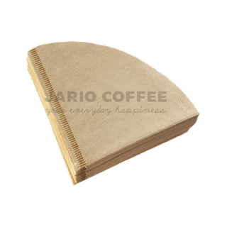 Jario กระดาษดริป (100 แผ่น) ทรง V ก้นแหลม กระดาษกรองกาแฟ Drip Coffee Paper Filter V Shape
