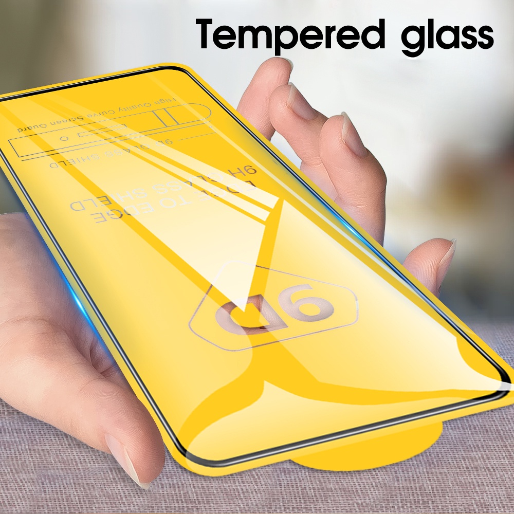 9D Tempered Glass For OPPO Reno 4 5 6 4F 5F 6Z Full Cover Screen Protector Phone Film
