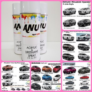 MITSUBISHI สีสเปรย์ ANU Spray ANU -N สีพ่นรถยนต์ 2K กี่งเงา - XPANDER, TRIRON, PARAJO,ATTRAGE, LANCER,MIRAGE (1 กระป๋อง)