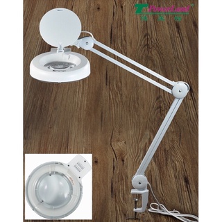 โคมไฟแว่นขยาย แว่นขยายตั้งโต๊ะ แว่นขยาย10เท่า Magnifying Lamp 10X รุ่น8606