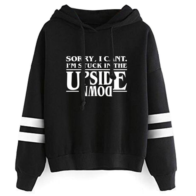 เสื้อกันหนาว มีฮู้ด แบบสวมหัว ลาย Mojito Stranger Show Friends Don't Lie Upside Down #4