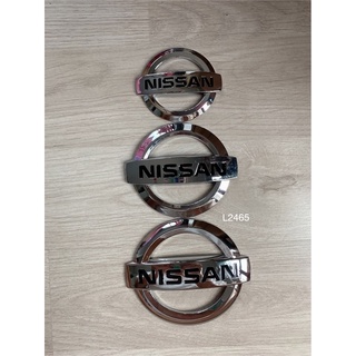 โลโก้ NISSAN นิสสัน สีเงิน