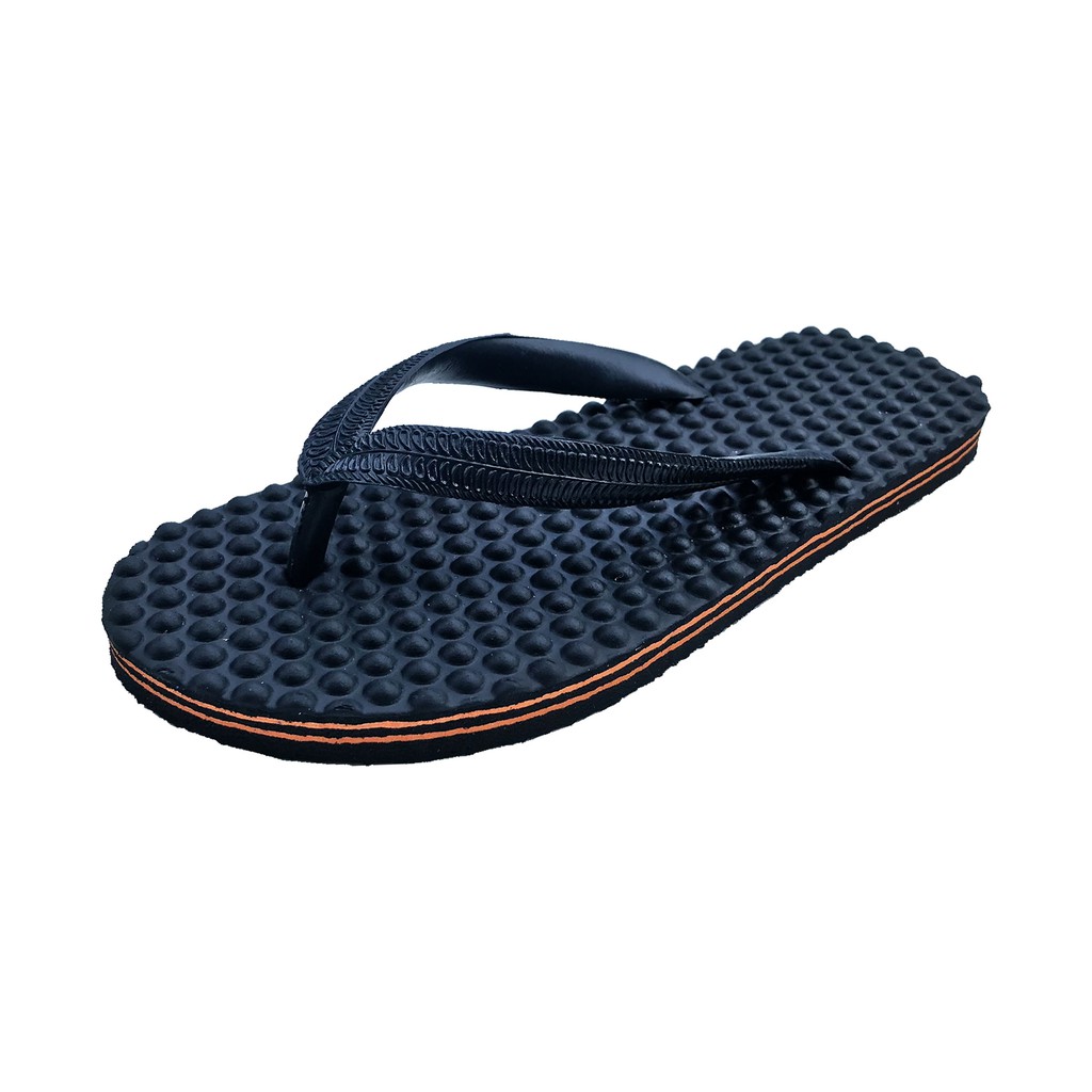 รองเท้าแตะเพื่อสุขภาพ ปุ่มนวดเท้า ผ่อนคลาย สีส้ม Massage Flip Flops
