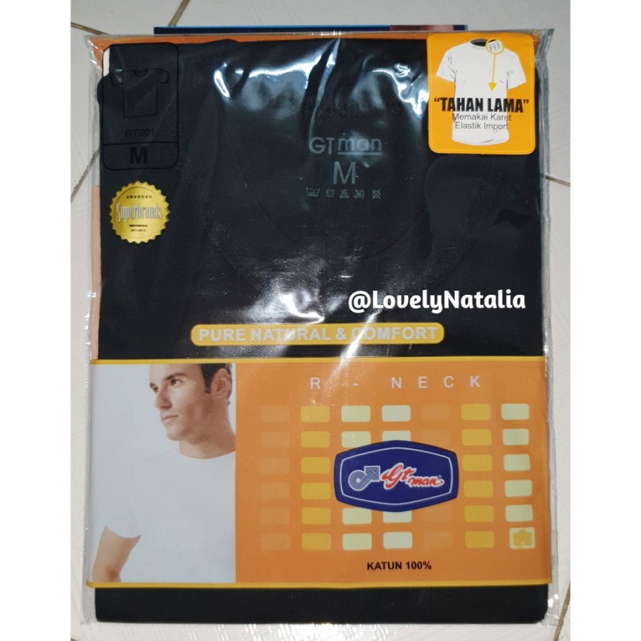 Oblong Gtman สีดํา O คอ GTS01