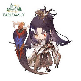 Earlfamily สติกเกอร์ ลายการ์ตูน Onmyoji Game Onikiri Chibi กันน้ํา สําหรับติดตกแต่งกระจกรถยนต์ 13 ซม. x 12 ซม.