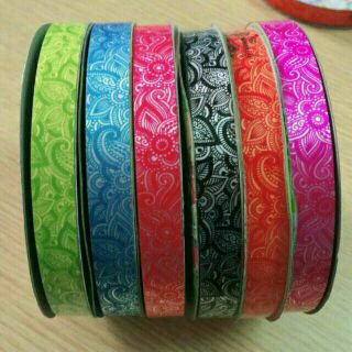 ริบบิ้นพับเหรียญโปรยทานลายไทย ตราT👉30370👈