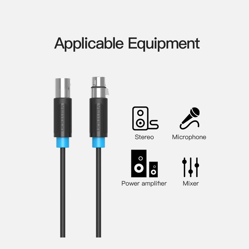 Vention Cannon XLR Audio Extension Cable male to female รูปที่ 5