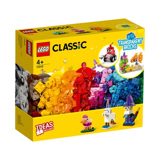 LEGO® Classic 11013 Creative Transparent Bricks Kids’ Building Kit (500 Pieces) Creative Kit Building Blocks
