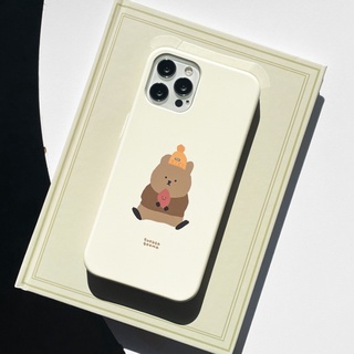 🇰🇷【 Korean Phone Case For Compatible for iPhone, Samsung 】Cream Sweet Potato Quokka Slim Card Storage Cute Hand Made Unique 13 8 xs xr 11pro 11 12 12pro mini Korea Made