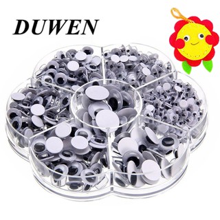 DUWEN 700 ชิ้น 4-12 มม. ตาปลอมของเล่นทำตุ๊กตาสัตว์ติดด้วยตนเ…
