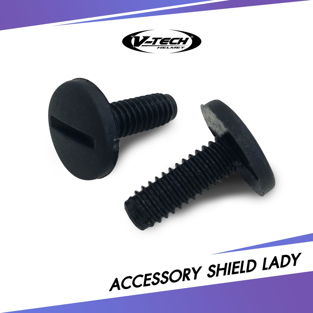 อะไหล่หมวกกันน็อค V-TECH ชุดน็อตหน้ากากหมวก รุ่น LADY