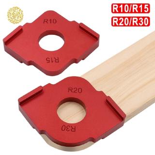 Aluminum Router Table Carpenter Corner Radius Jig, 2Pcs Wood Panel Quick Radius Corner Table Bits Router Jig Angle Templates High Precision Fast Locator Woodworking Tool(Red) RY