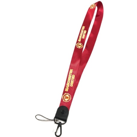 แมน ยู สายคล้องบัตร สายคล้องคอ สายห้อยบัตร ลาย ฟุตบอล แดง แมน.ยู  Man U น่าใช้งาน กว้าง 2.5 cm น่ารั