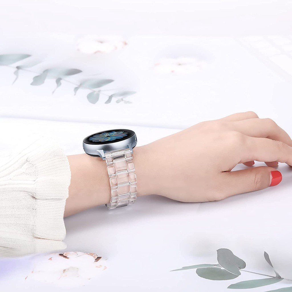 สายนาฬิกาข้อมือเรซิ่น แบบใส สําหรับ Garmin Venu 2